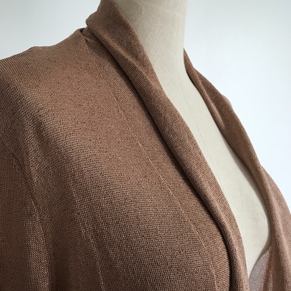 H&M - Gold Open Long Sleeve Cardigan - Picture 3 of 6